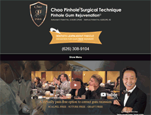 Tablet Screenshot of pinholesurgicaltechnique.com